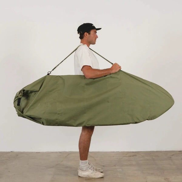 Faro Canvas Surfboard Bag - Olive