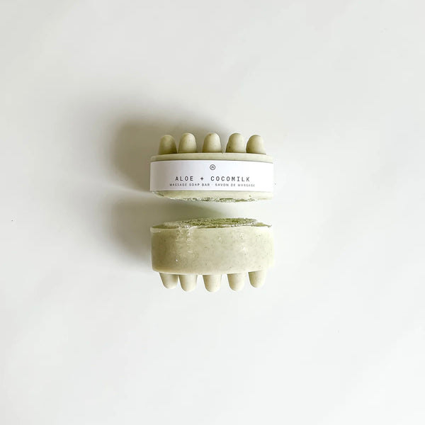 Agha Studio Aloe + Cocomilk Massage Soap Bar