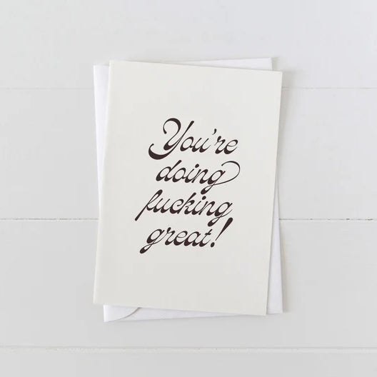 Art Baby Co. Greeting Card - You Are Doing Great
