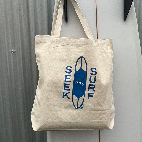 Seek & Surf Log Tote Bag