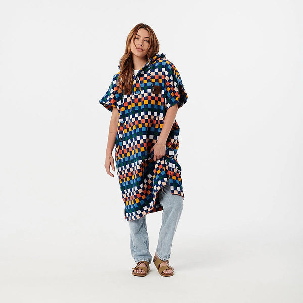 Slowtide Sundown Changing Poncho Blue