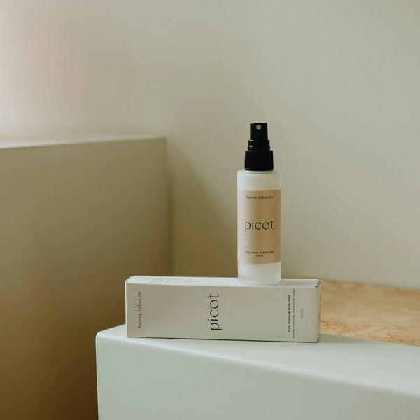 Picot Collective Honey Tobacco Hair Home and Body Mist