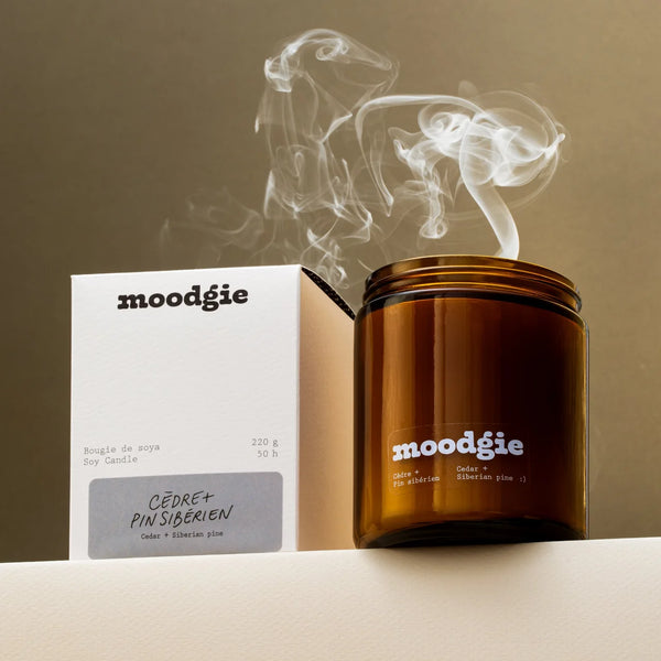 Moodgie Soy Candle - CEDAR + SIBERIAN PINE