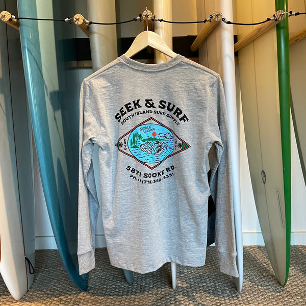 Seek & Surf Sooke Aloha Longsleeve Tee